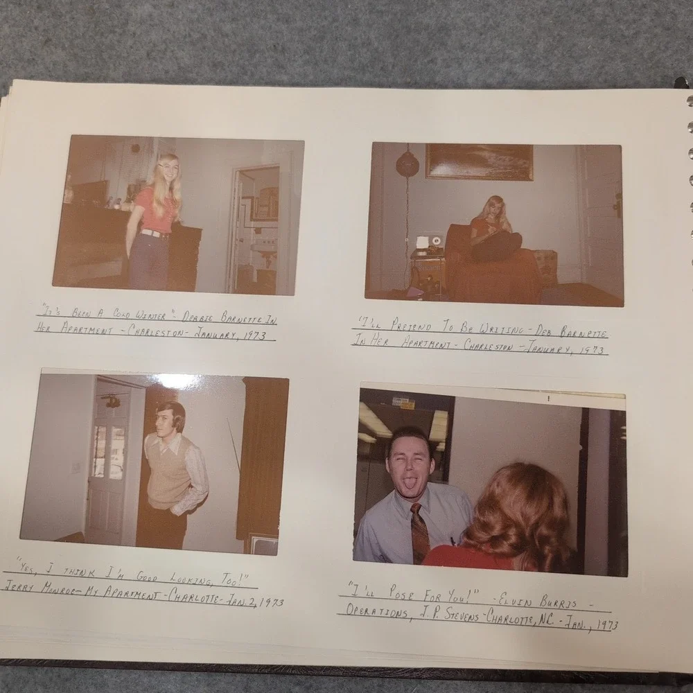 Vtg 1972-1973 Charleston WV Harrington Family Album USAF Col Patricia Harrington - Picture 12 of 16